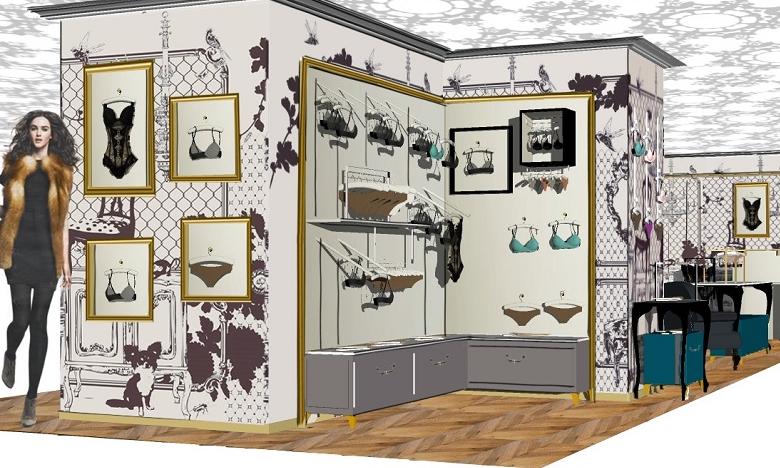 New Lingerie Department at Galeries Lafayette Paris Haussman