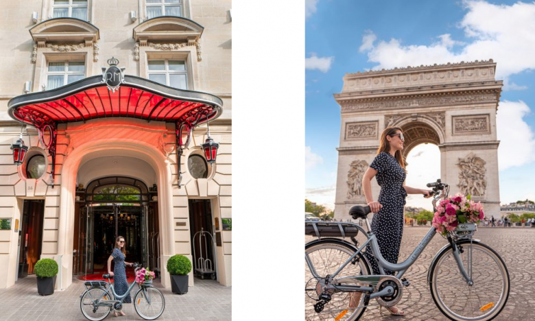 Le Royal Monceau Raffles Paris Solex bike tour