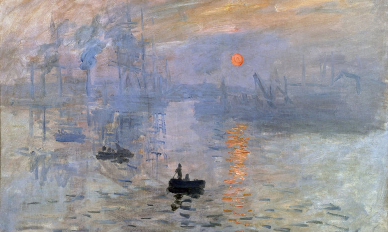 IImpression, Sunrise by Claude Monet painted in Le Havre