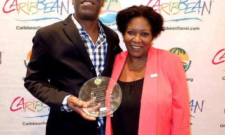 Brian Major, Travel Pulse and Muriel Wiltord, Director Americas Martinique Promotion Bureau