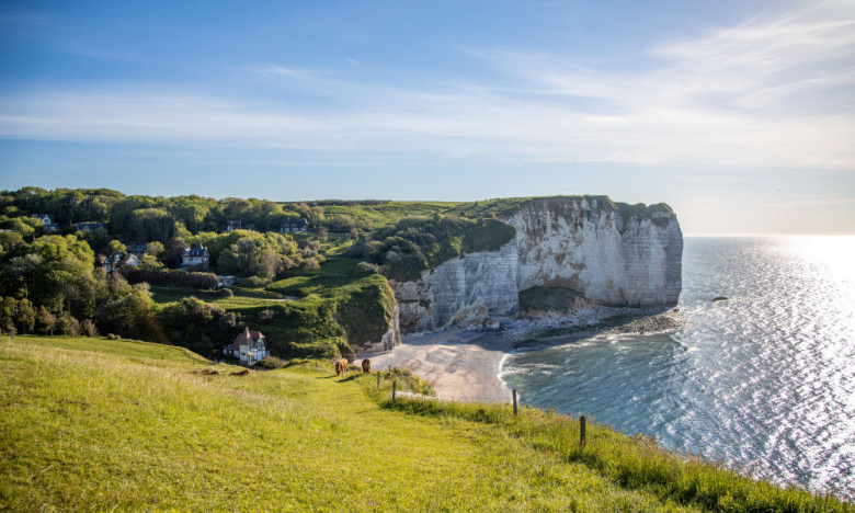 Cliffs of the Alabaster coast of Normandy