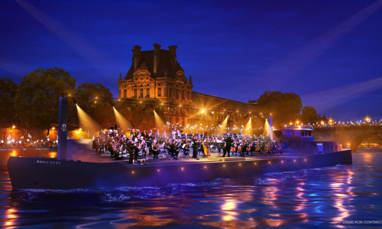 Paris 2024 Opening Ceremony  Orchestra Barge