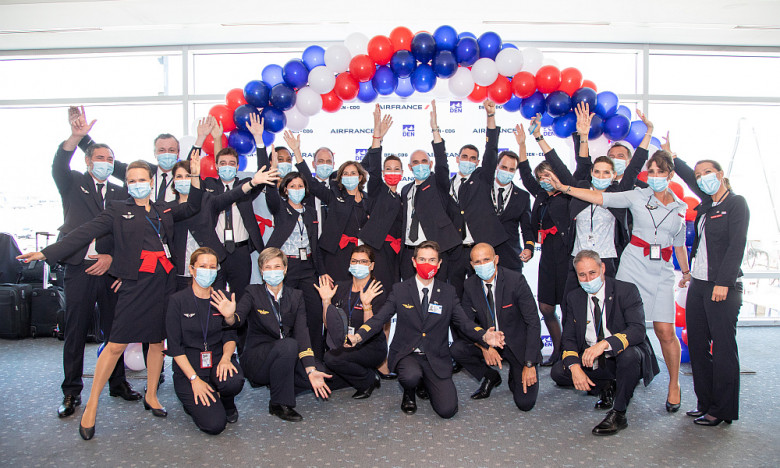 Air France inaugural crew