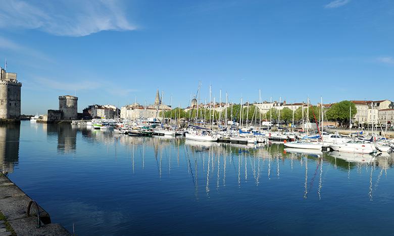 La Rochelle harbour and old town ...