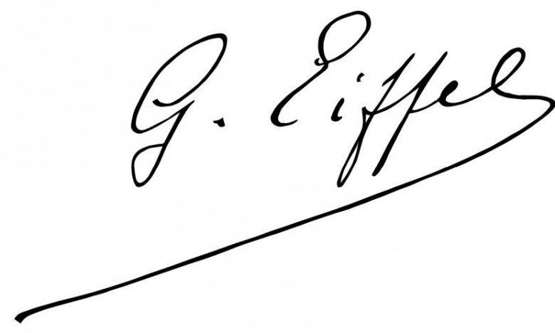 Signature of Gustave Eiffel