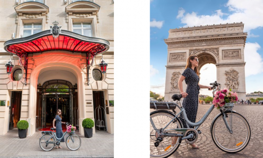 Le Royal Monceau Raffles Paris Solex bike tour