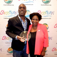 Brian Major, Travel Pulse and Muriel Wiltord, Director Americas Martinique Promotion Bureau