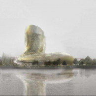Rendering of la Cite du Vin